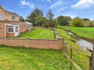 Side Garden & River- click for photo gallery